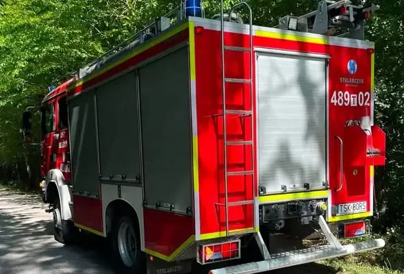 Pożar nieużytków w Piętach – interwencja OSP Bliżyn i JRG Skarżysko-Kamienna