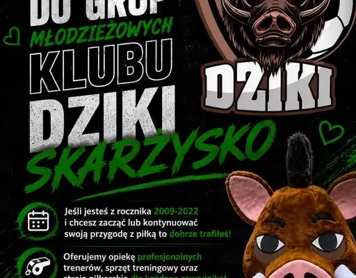 DZIKI SKARŻYSKO prowadzą nabór do grup młodzieżowych – dołącz do akademii!