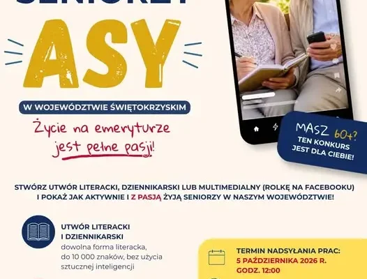 Konkurs Aktywni Seniorzy – świętokrzyskie ASY: Gmina Suchedniów zaprasza do udziału