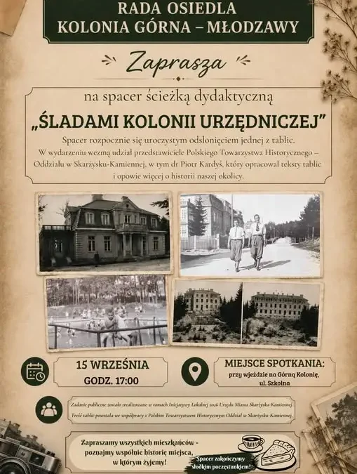 Spacer ścieżką dydaktyczną „Śladami Kolonii Urzędniczej” w Skarżysku-Kamiennej