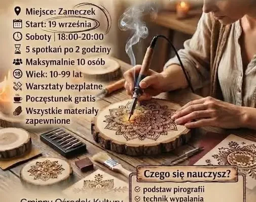 Bezpłatne warsztaty rękodzieła w Bliżynie – zapisy tylko do 11 września