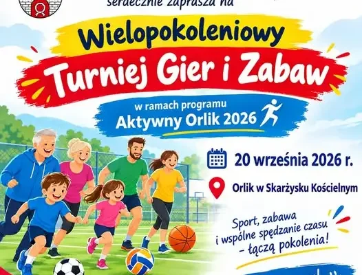Wielopokoleniowy Turniej Sportowy na Orliku w Skarżysku Kościelnym – 20 września