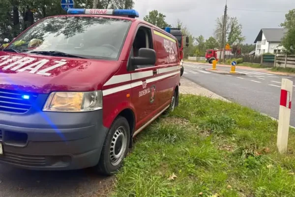 Zdarzenie drogowe na ul. Berezów w Suchedniowie – interweniowały służby