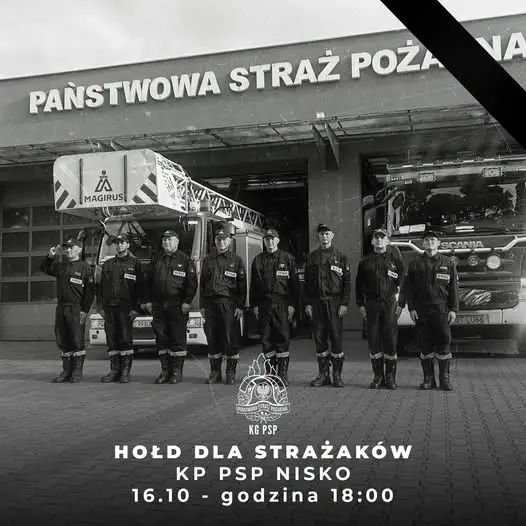 Hołd dla strażaków z Niska: syreny w całym kraju o 18:00
